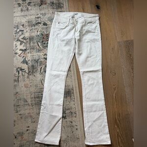 Hudson Beth Women’s size 26 Skinny Bootcut White Jeans